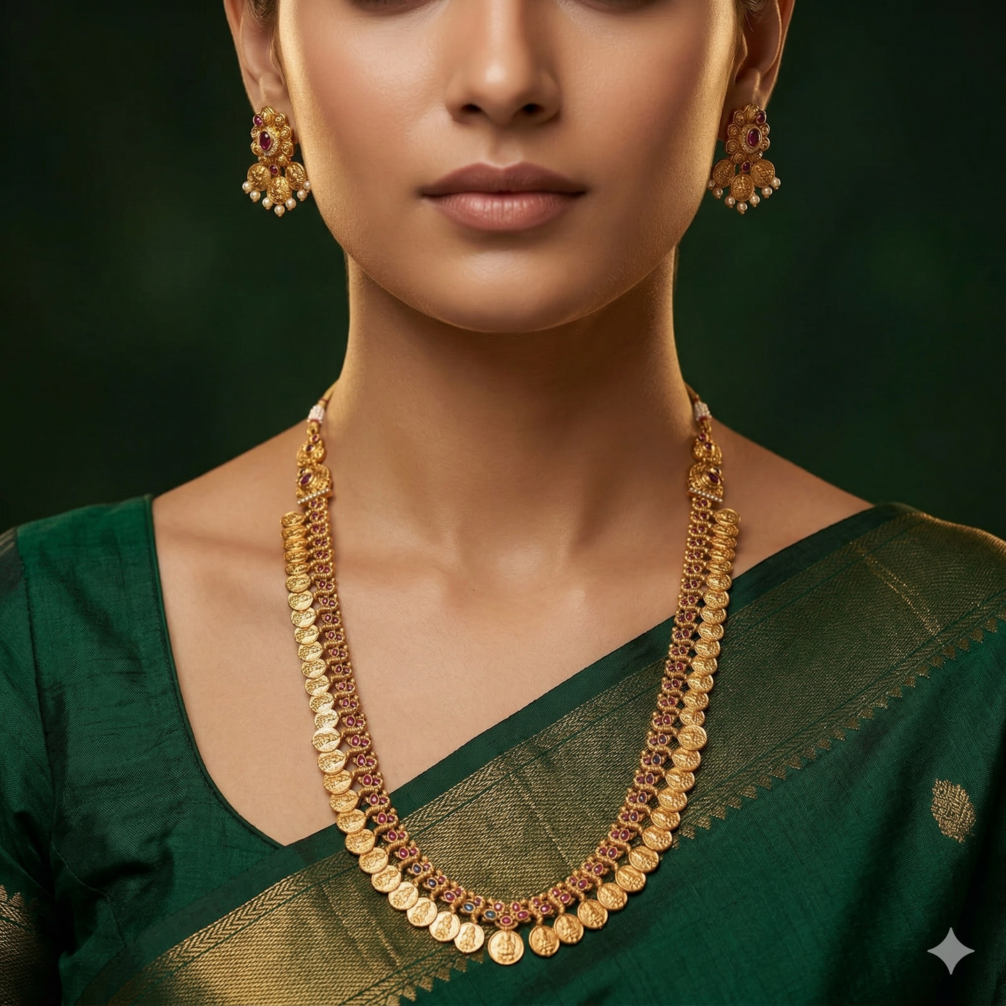 Temple Necklace Set