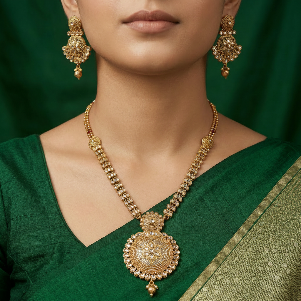 Padma Temple Pendent Sets