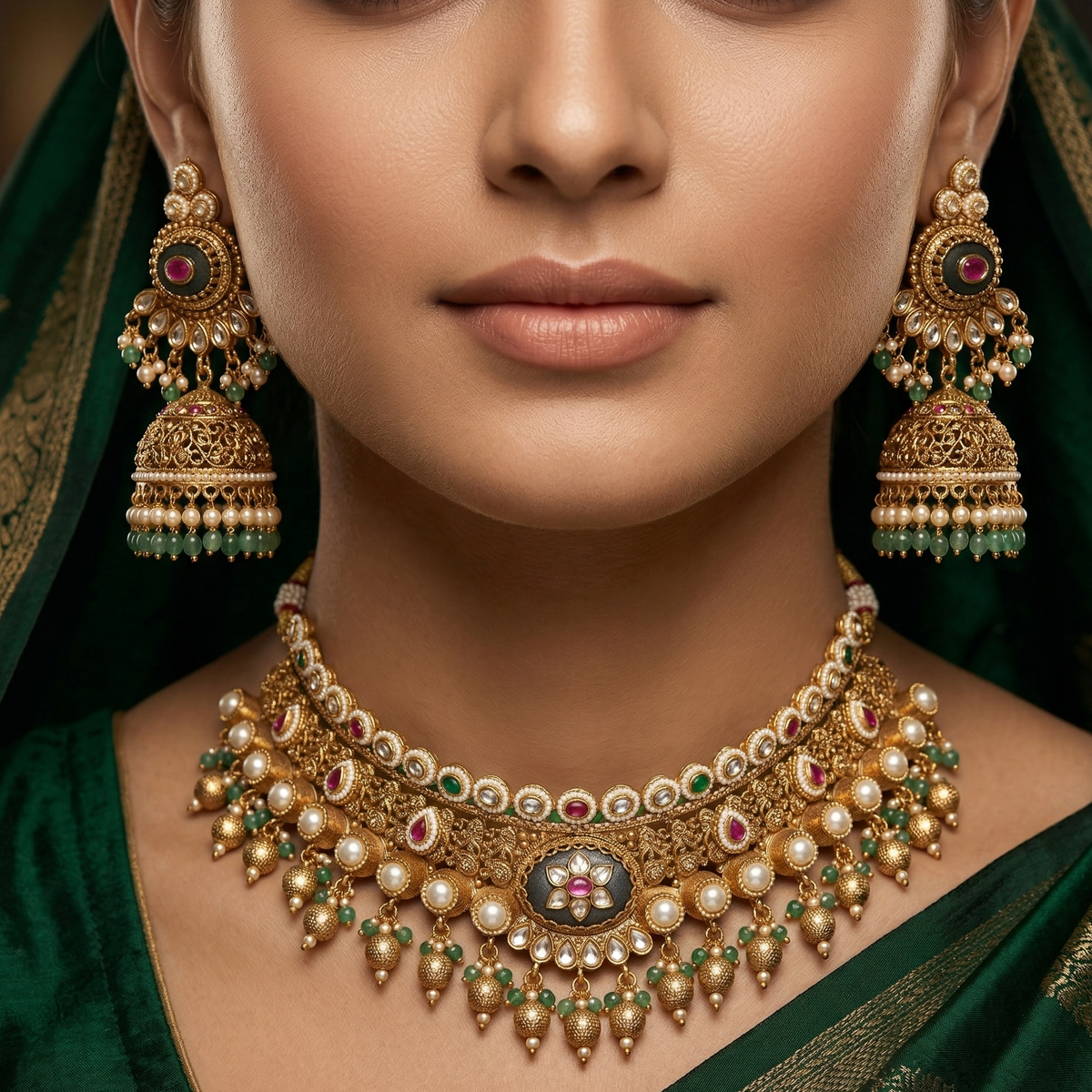 Soundarya Temple Choker Sets