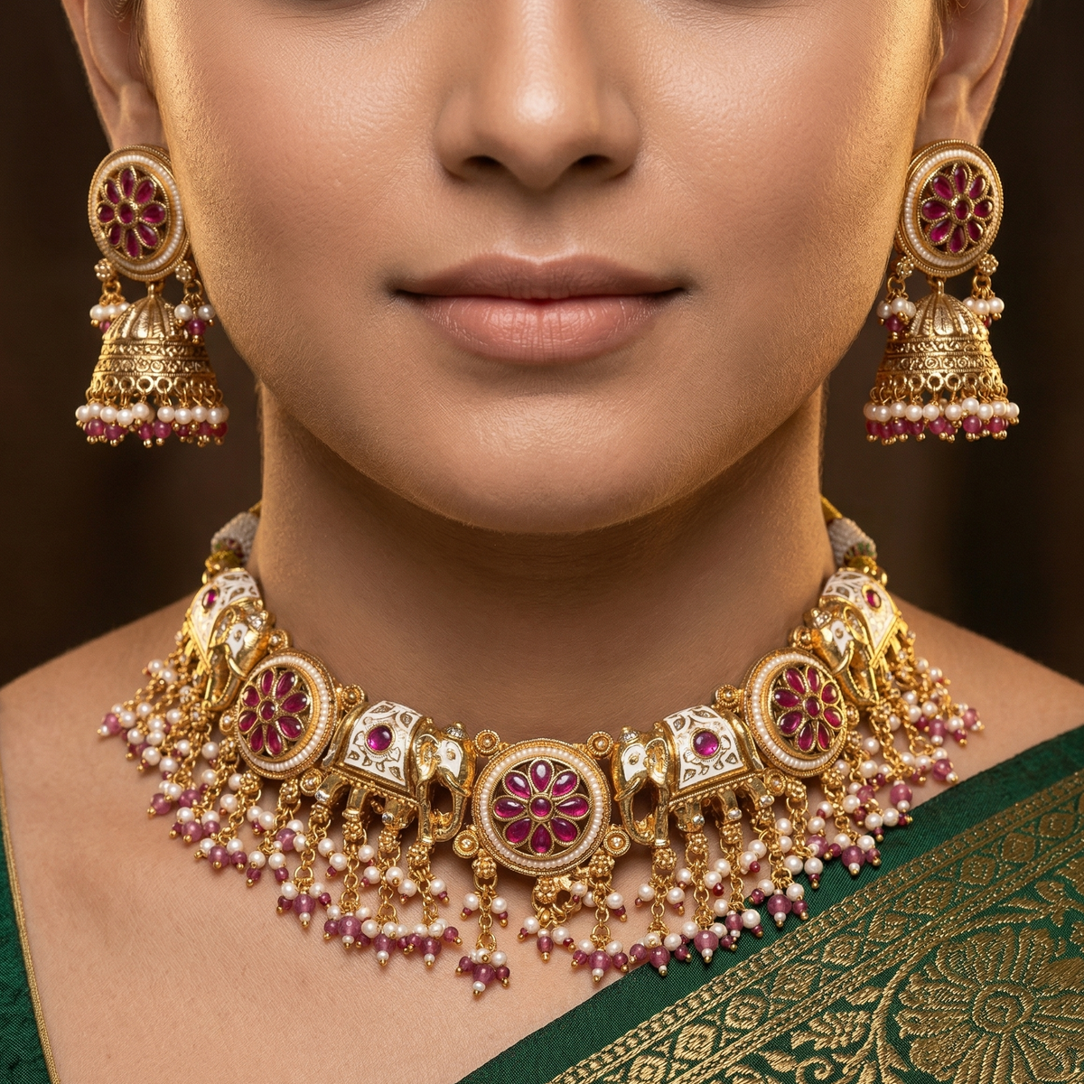 Sridevi Temple Choker Sets