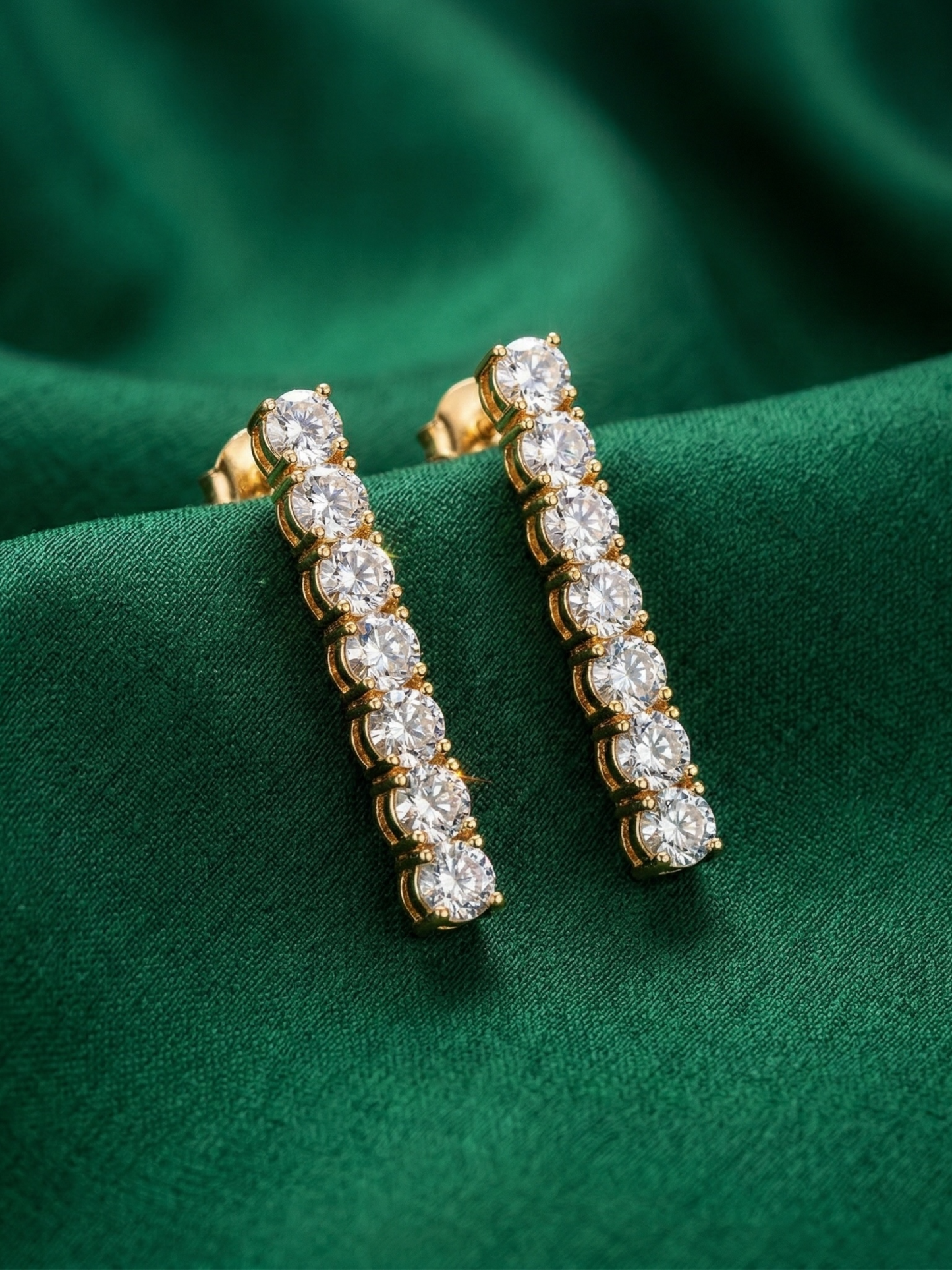 Zoe Zircon Gold-Plated Necklace Set