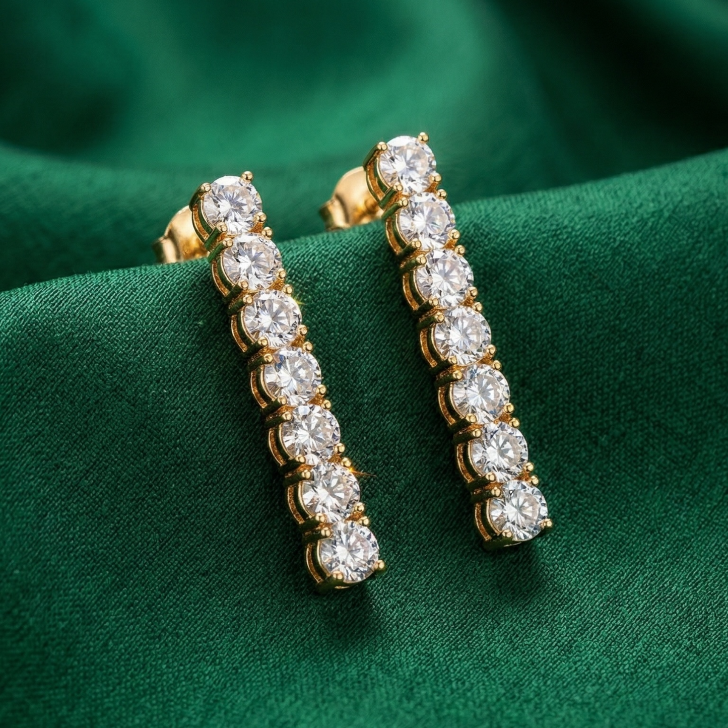 Zoe Zircon Gold-Plated Necklace Set