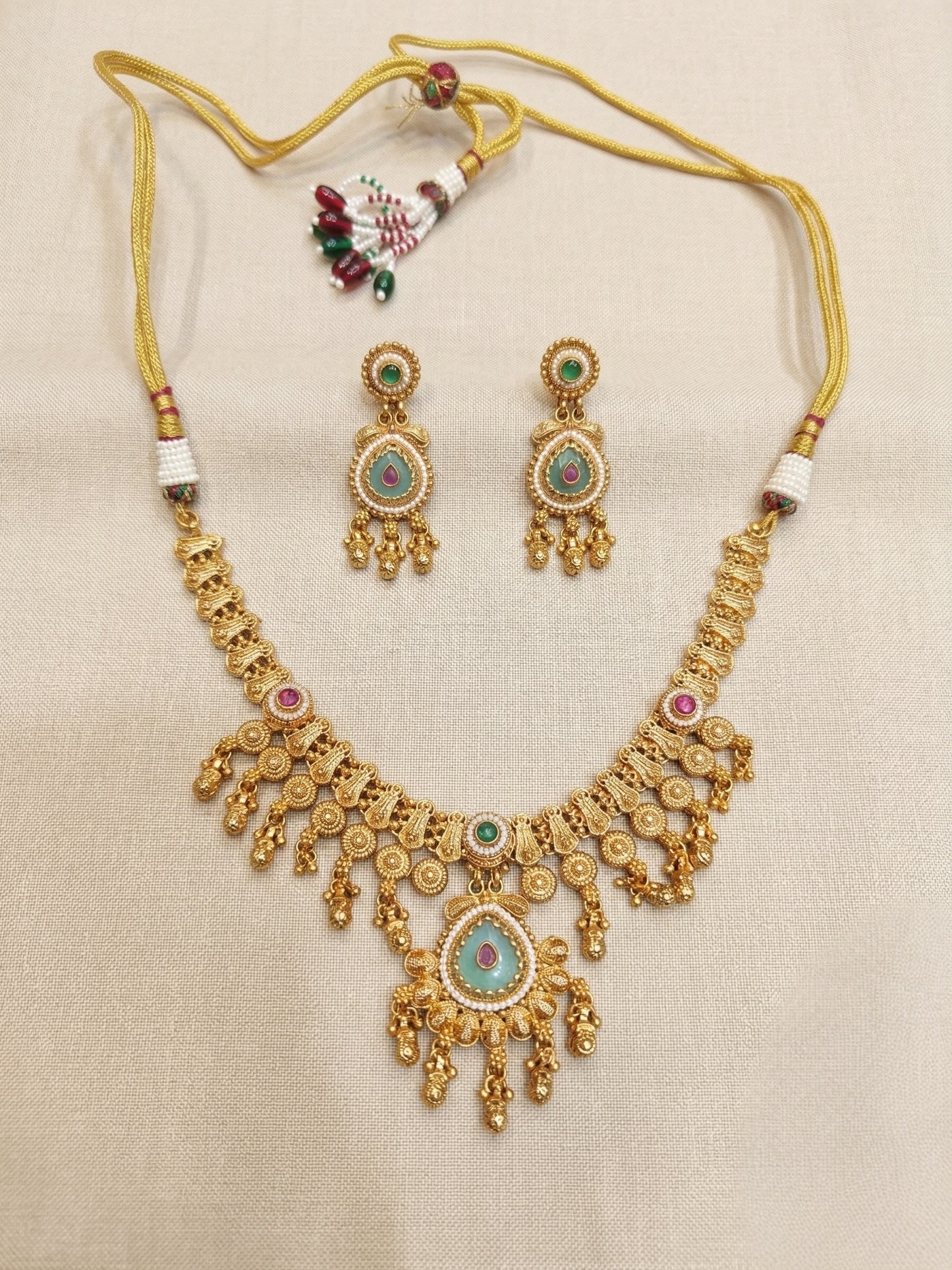 Akshara Temple Necklace