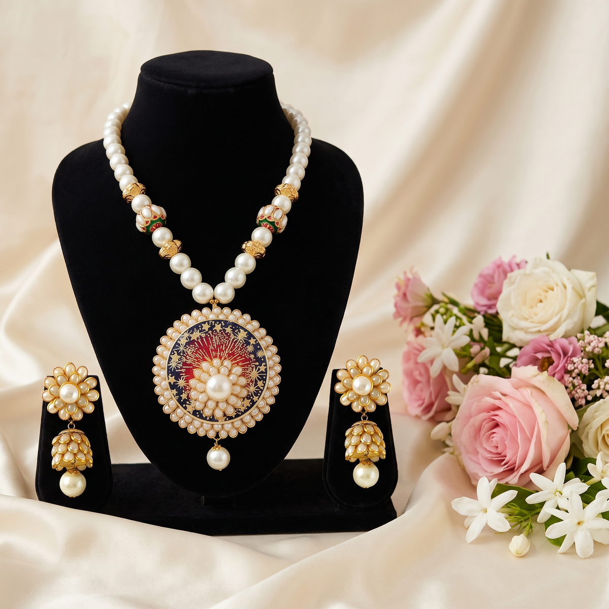Zoya Kundan Pendent Set