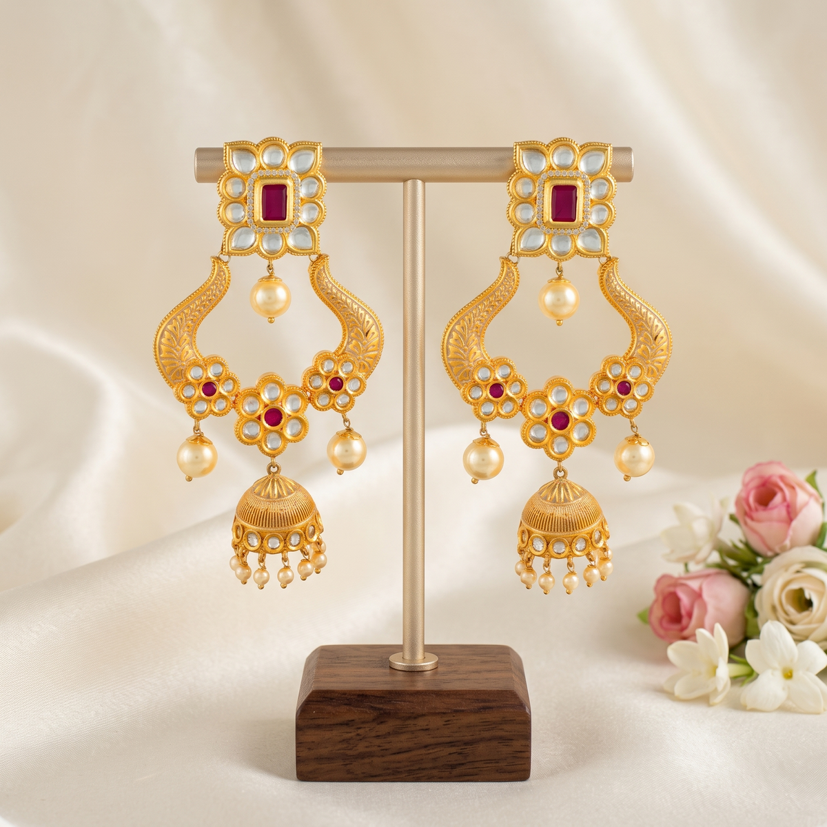 Kajal Kundan Earrings