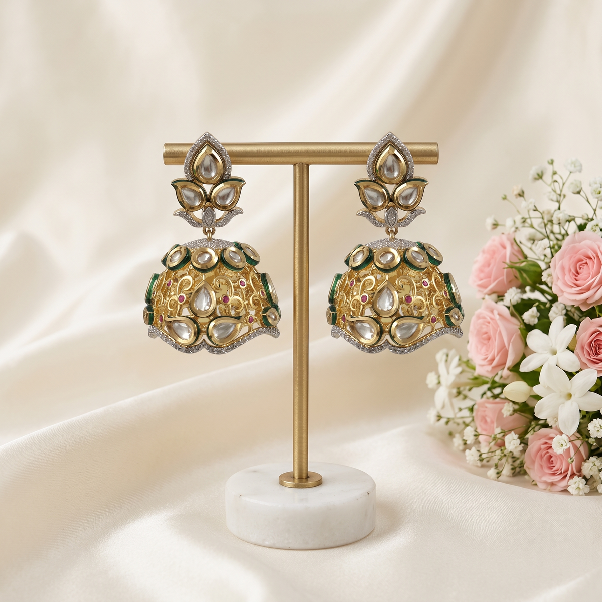 Riya Kundan Earrings