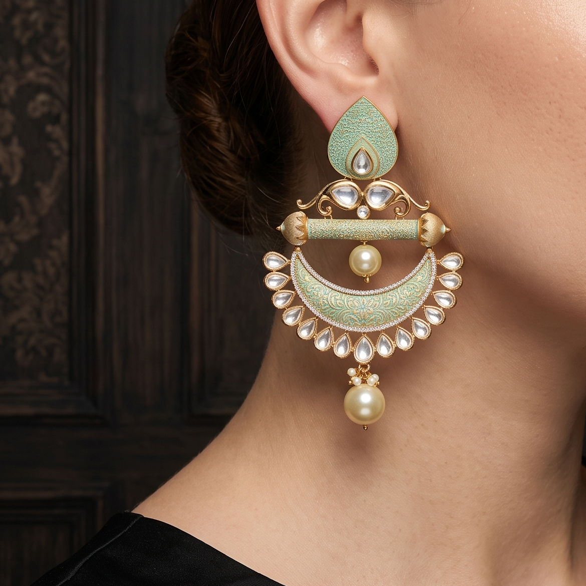 Pihu Kundan Earrings