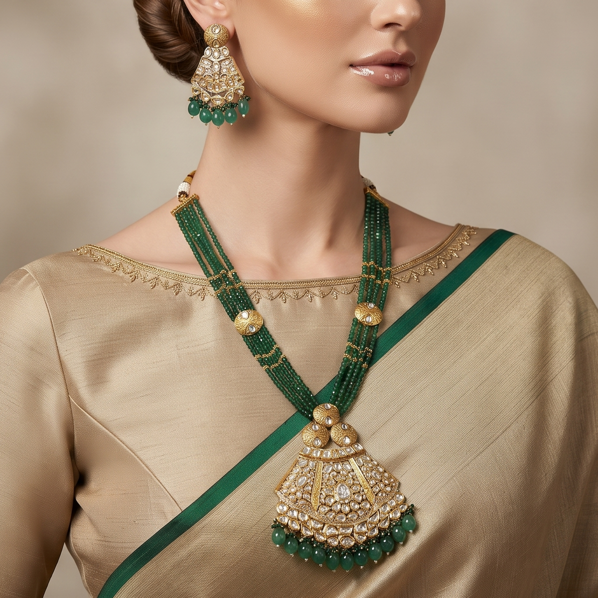 Aditi Kundan Pendant Set