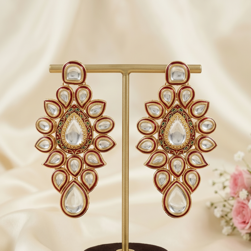 Reva Kundan Earrings