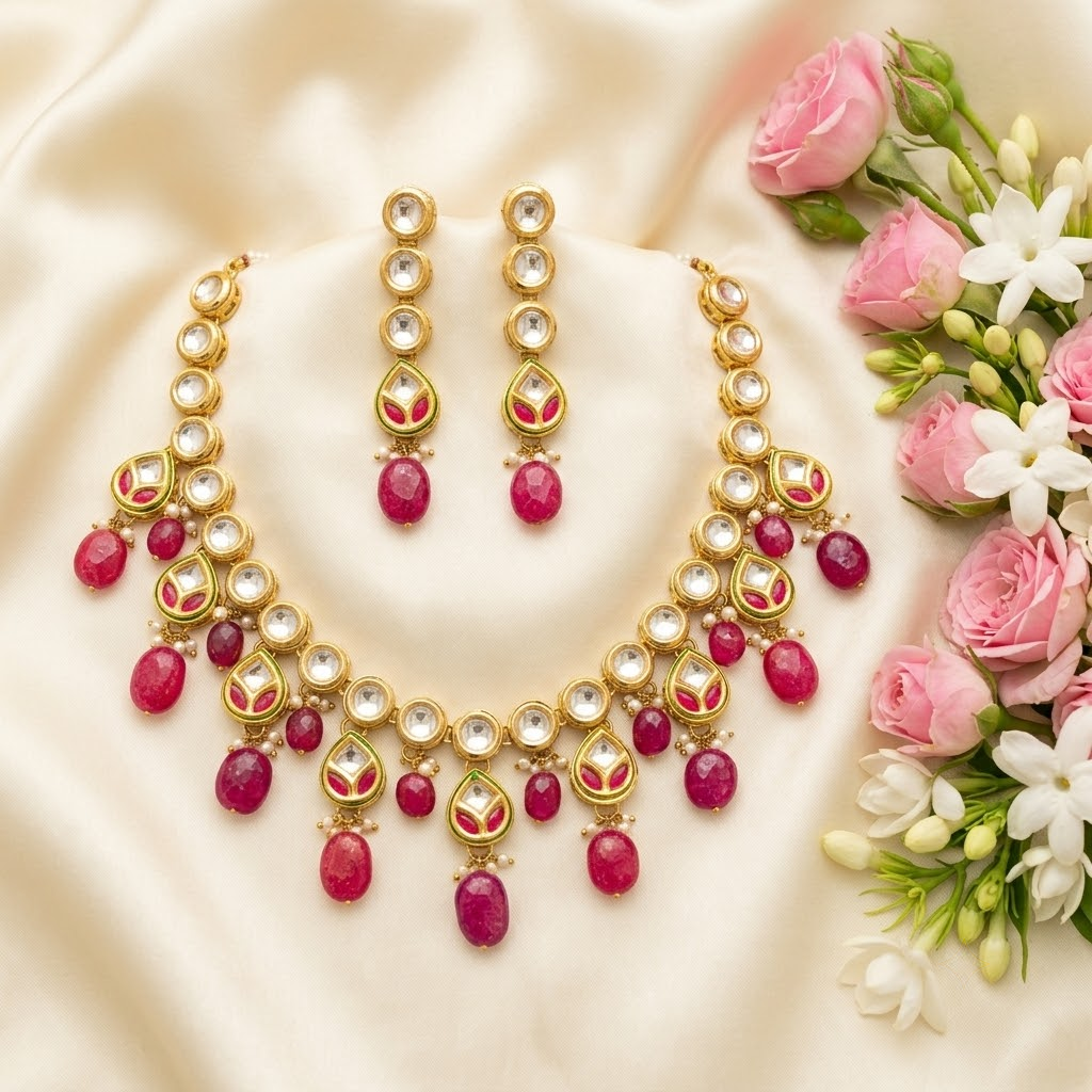 Anshika Kundan Necklace Set