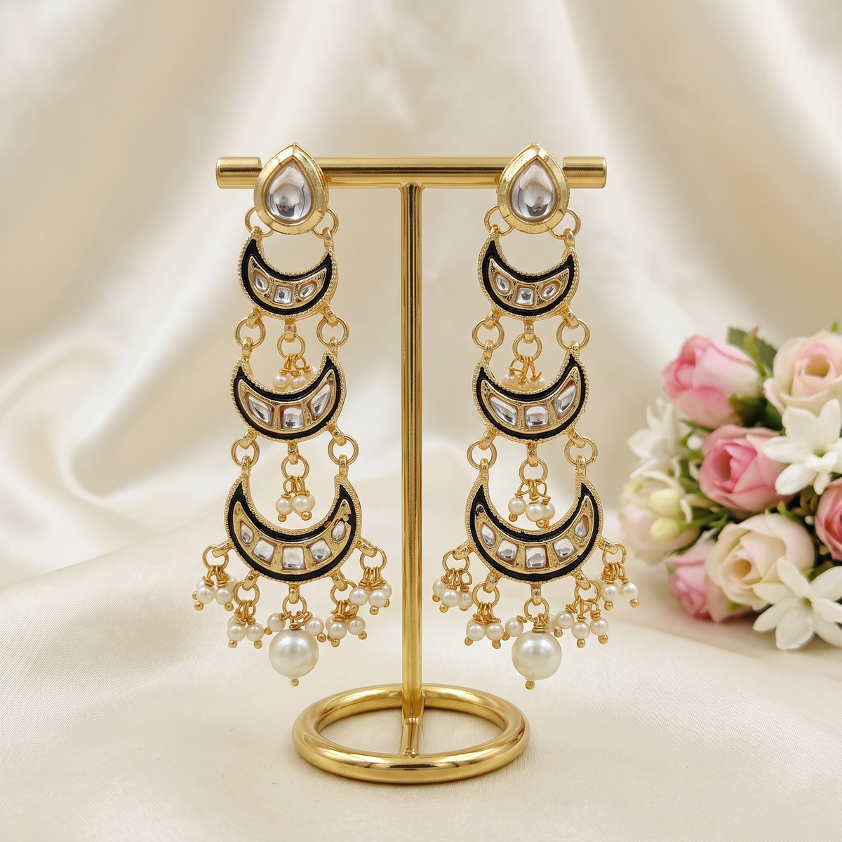 Ritika Kundan Earrings