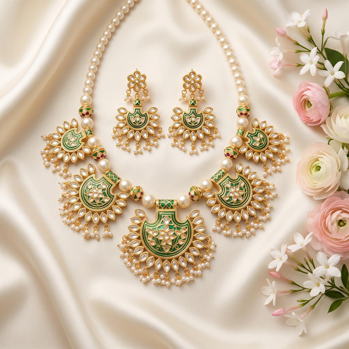 Kayva Kundan Necklace Set