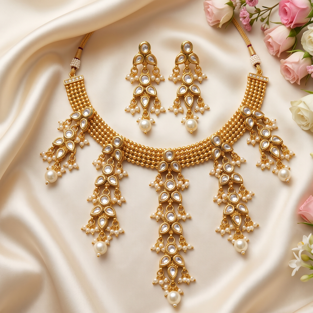 Sonia Kundan Necklace Set