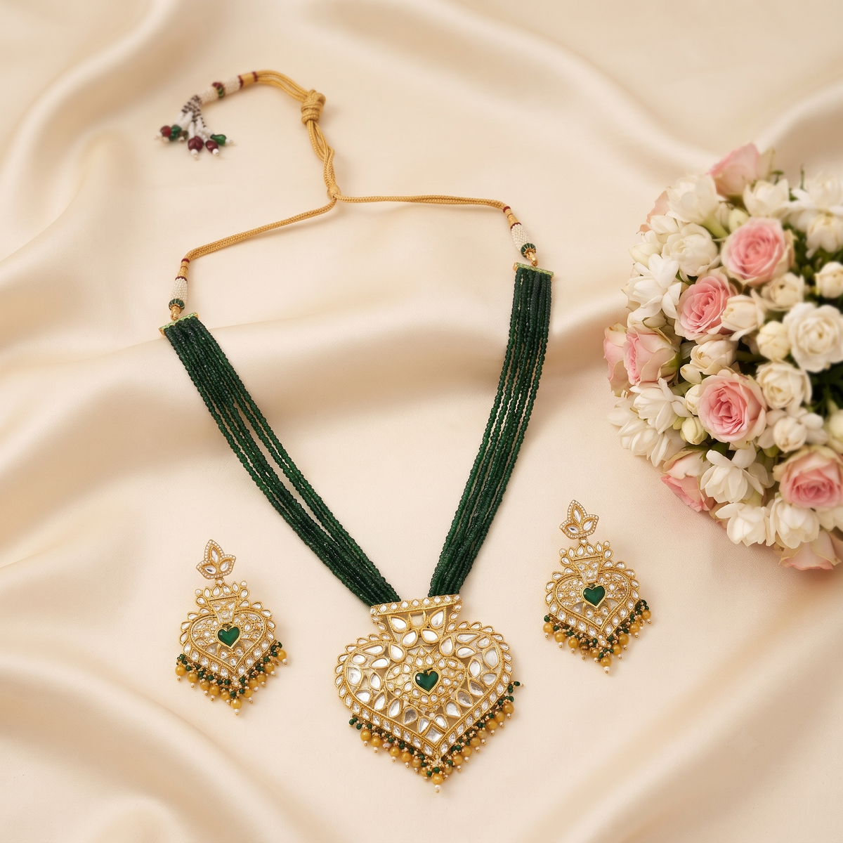 Aaradhya Kundan Pendant Set
