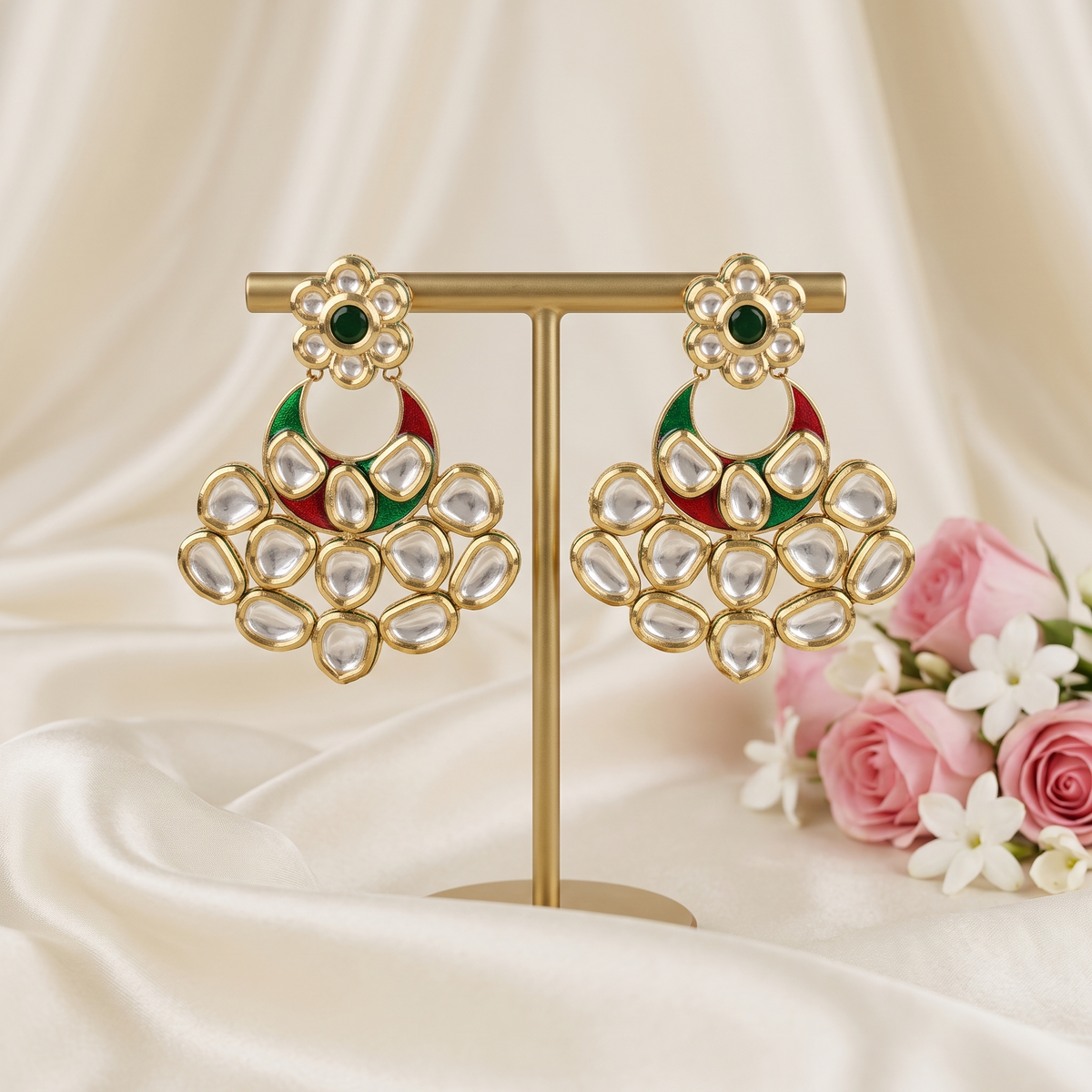 Prisha Kundan Earrings