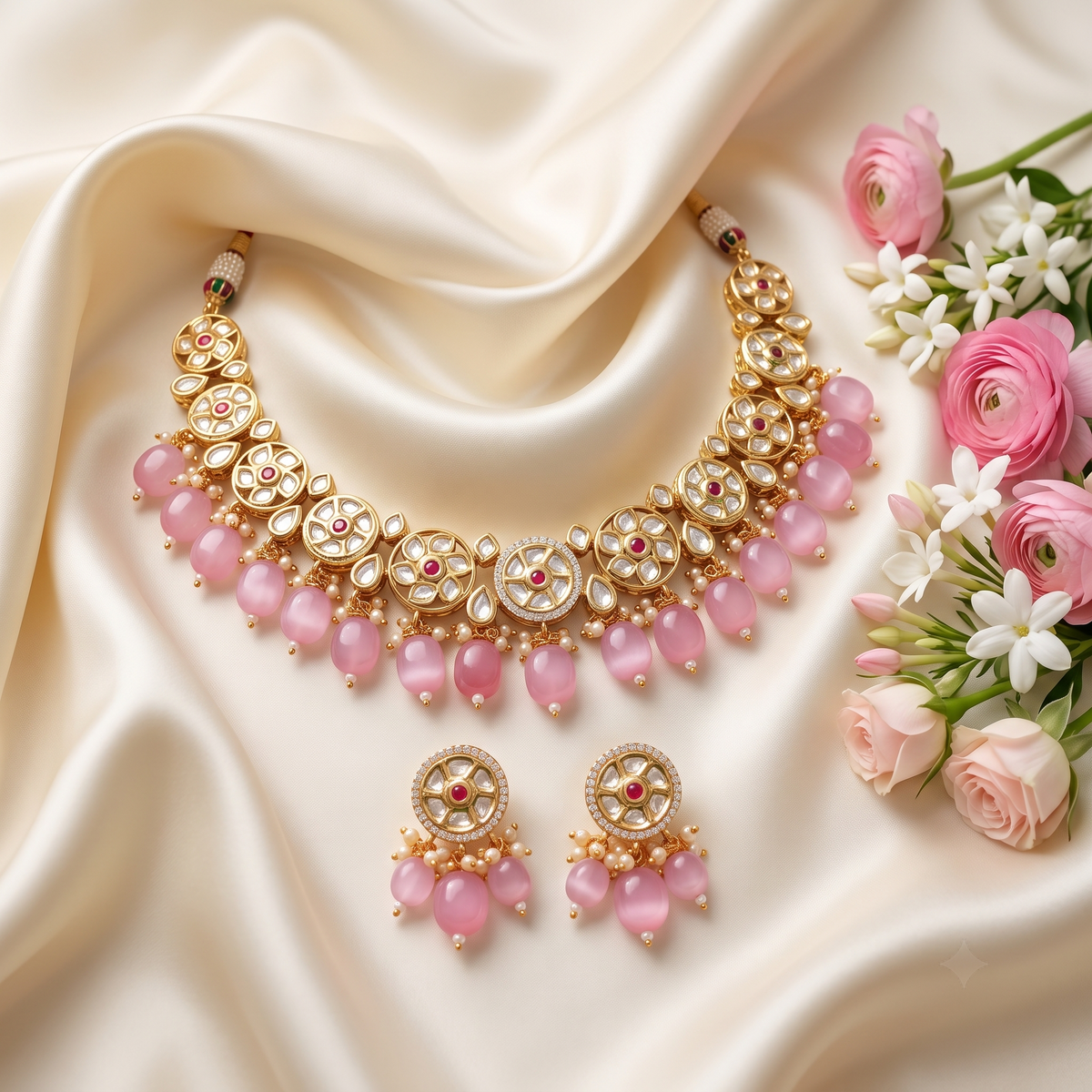 Kaavya Kundan Necklace Set