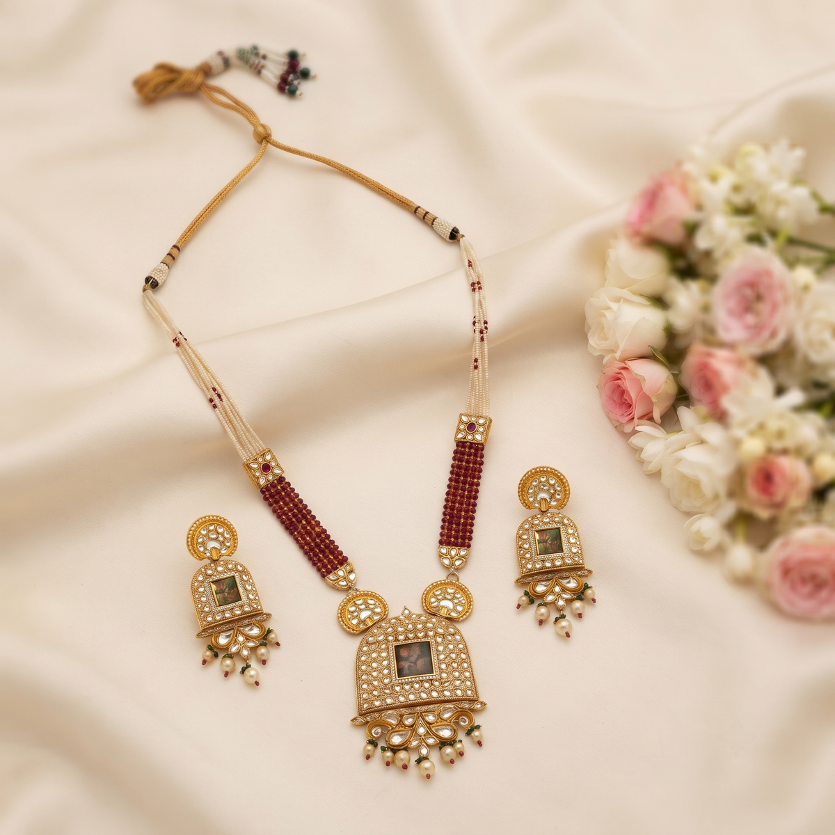 Anaya Kundan Pendant Set