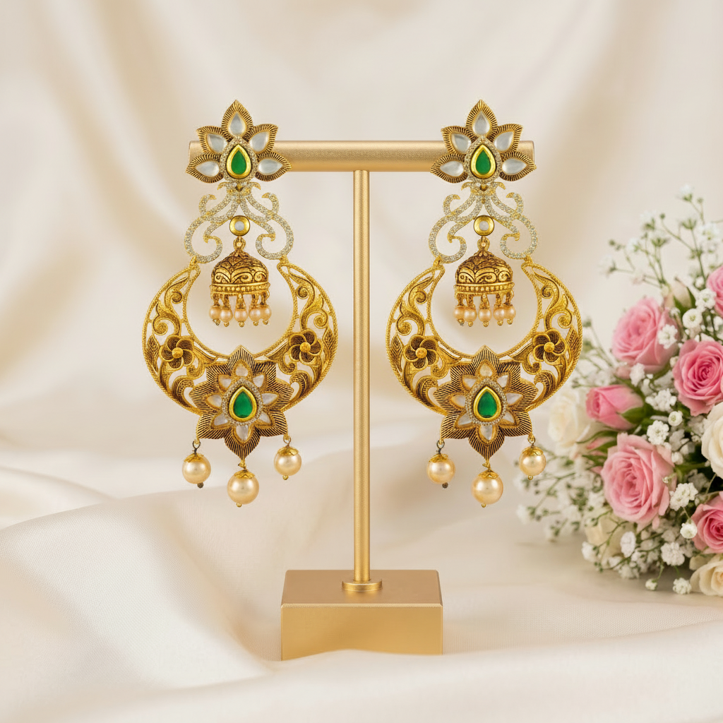 Chandni Kundan Earrings