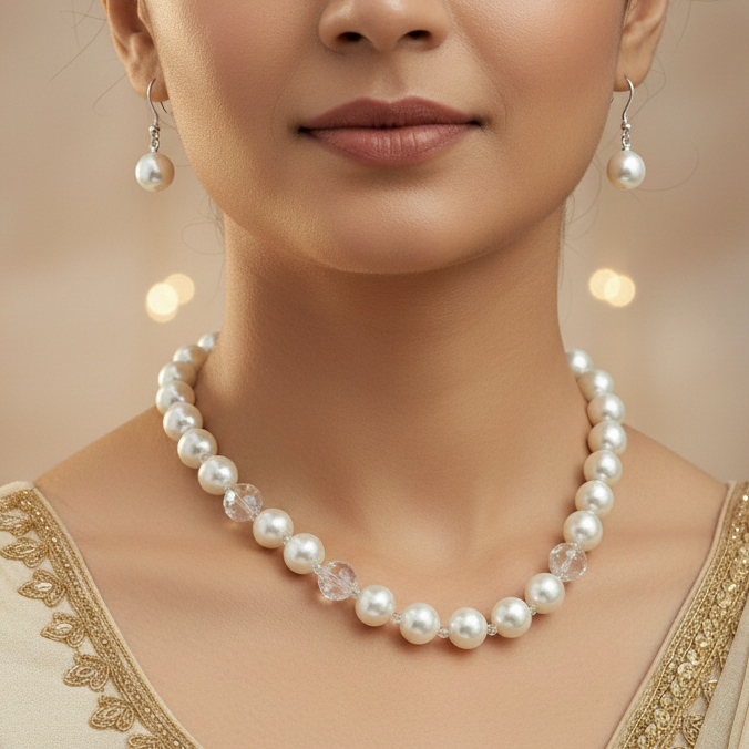 Janani Pearl Necklace Sets