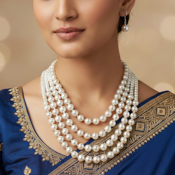 Mythili Pearl Necklace Sets