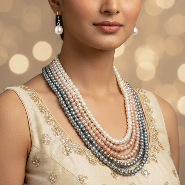 Mahamaya Pearl Necklace Sets