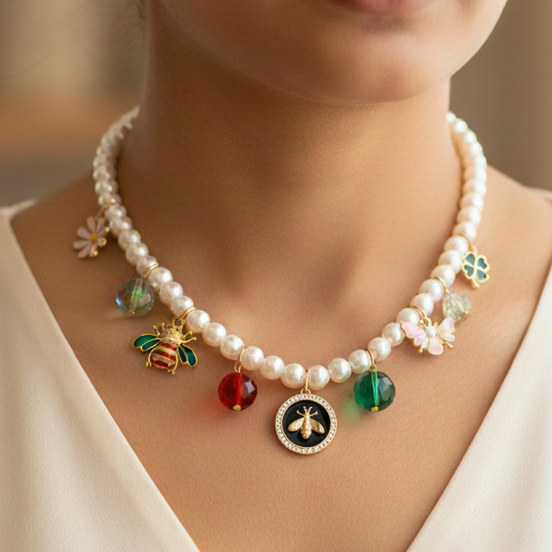 Charulatha Pearl Fashion Necklace