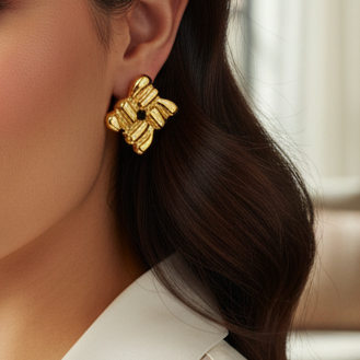 Prabhavati Gold Plated Studs