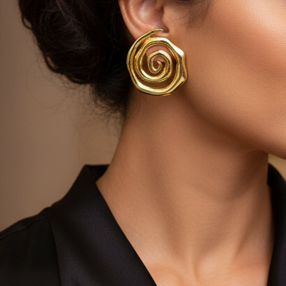 Saroja Gold Plated Studs