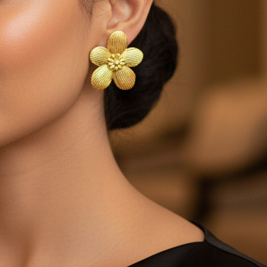 Shambhavi Gold Plated Studs