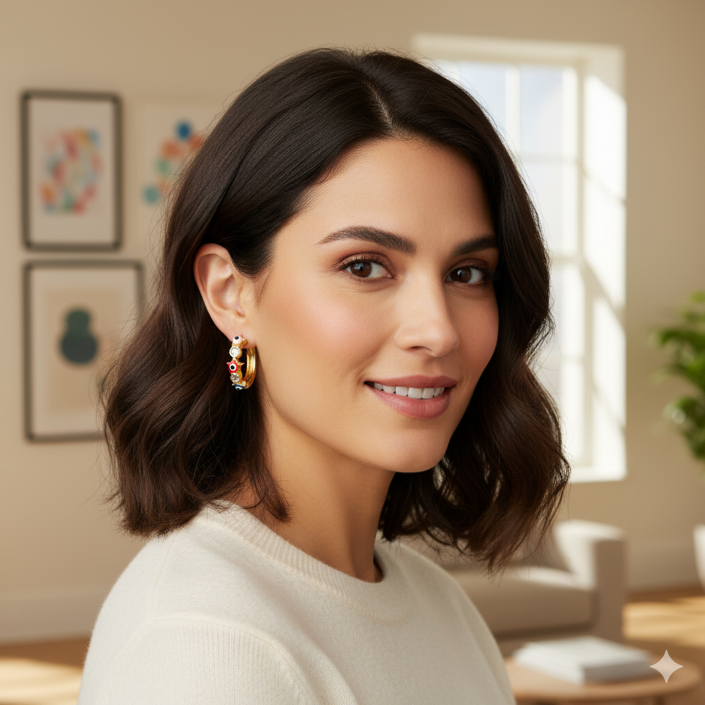 Evil Eye Earrings/Bali