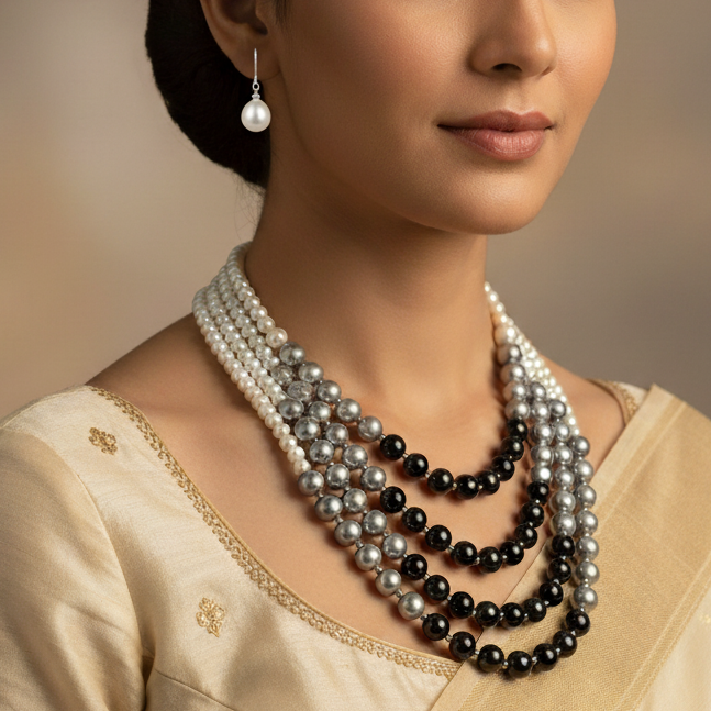 Nagalakshmi Pearl Necklace Sets