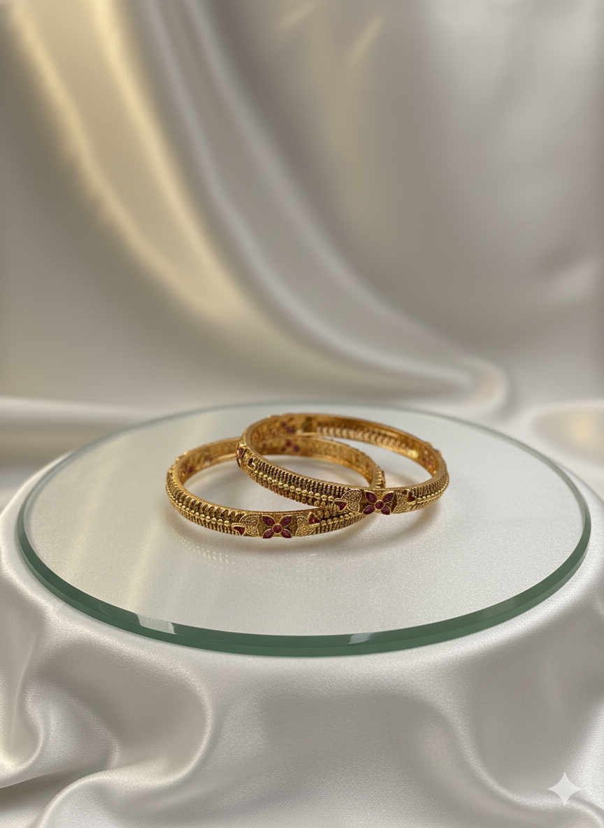 Dhriti Temple Bangles