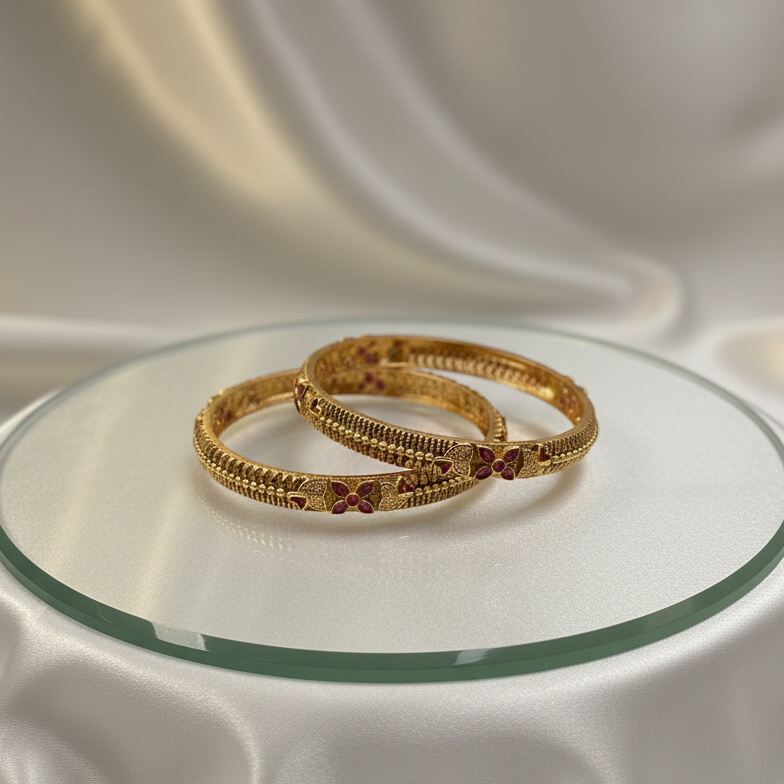 Dhriti Temple Bangles