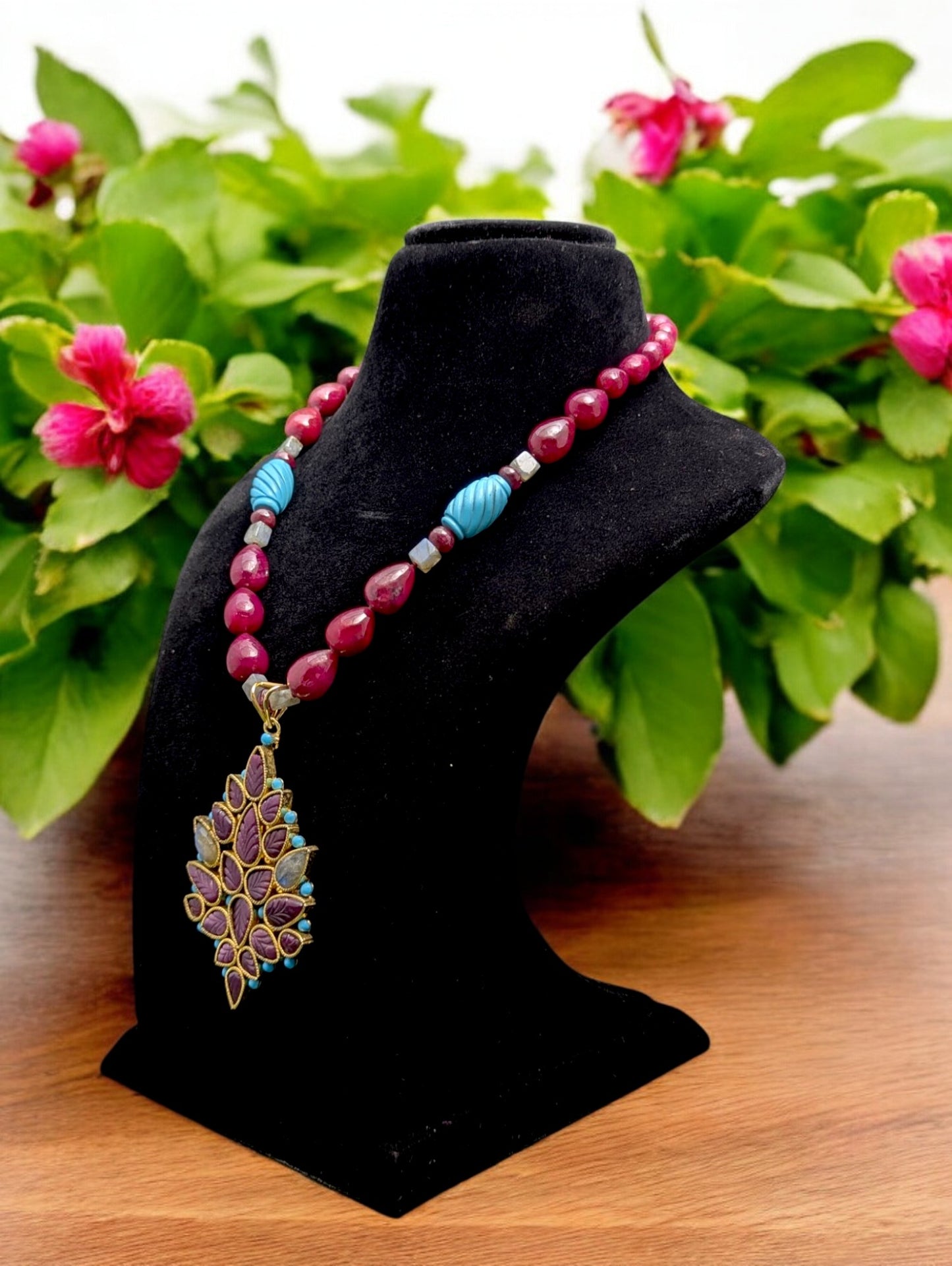 Tanvi Semi-Pr. Navratan Necklace