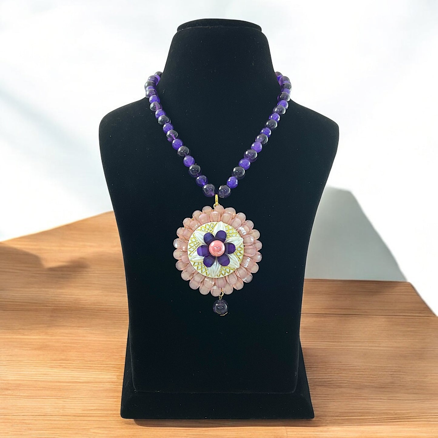 Reva Kundan Pendent Set