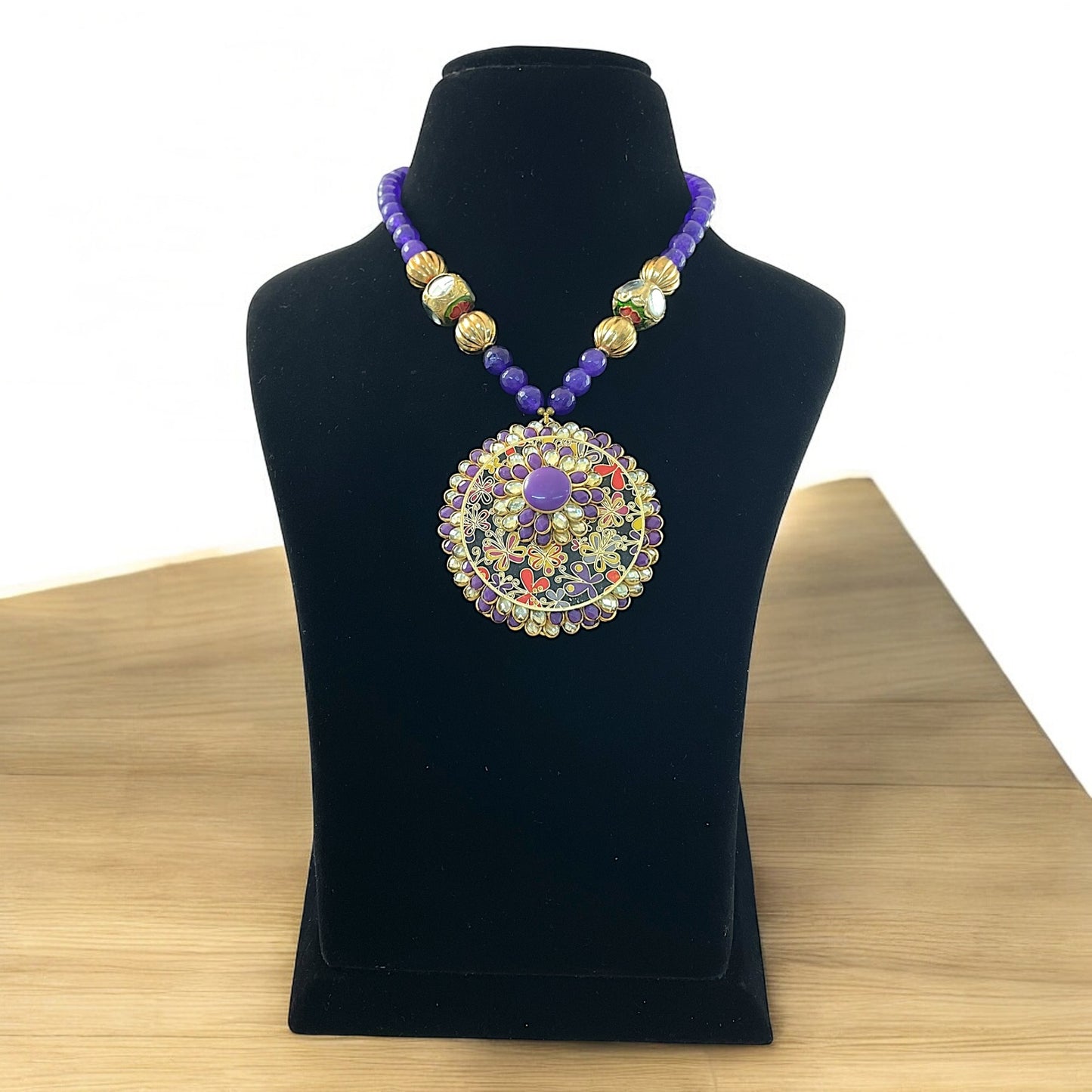 Sophia Kundan Pendent Set