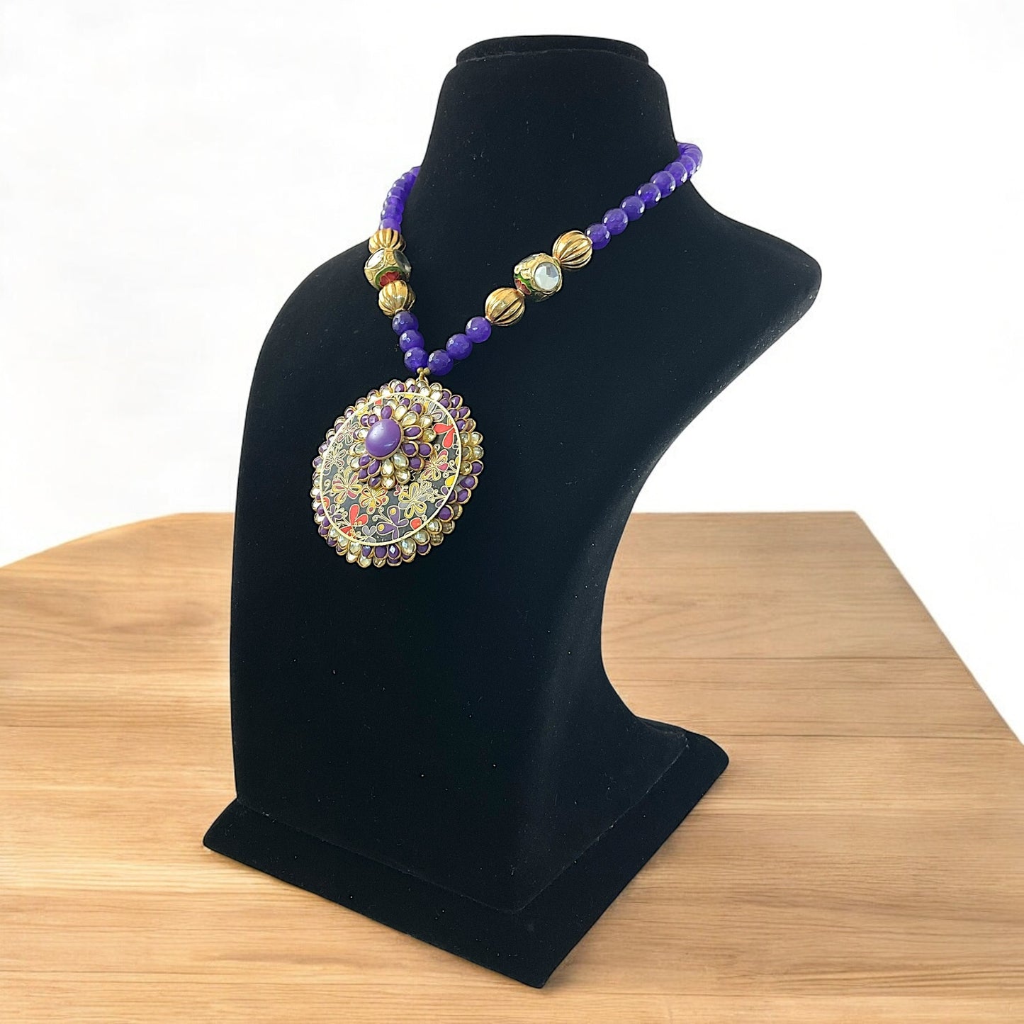 Sophia Kundan Pendent Set