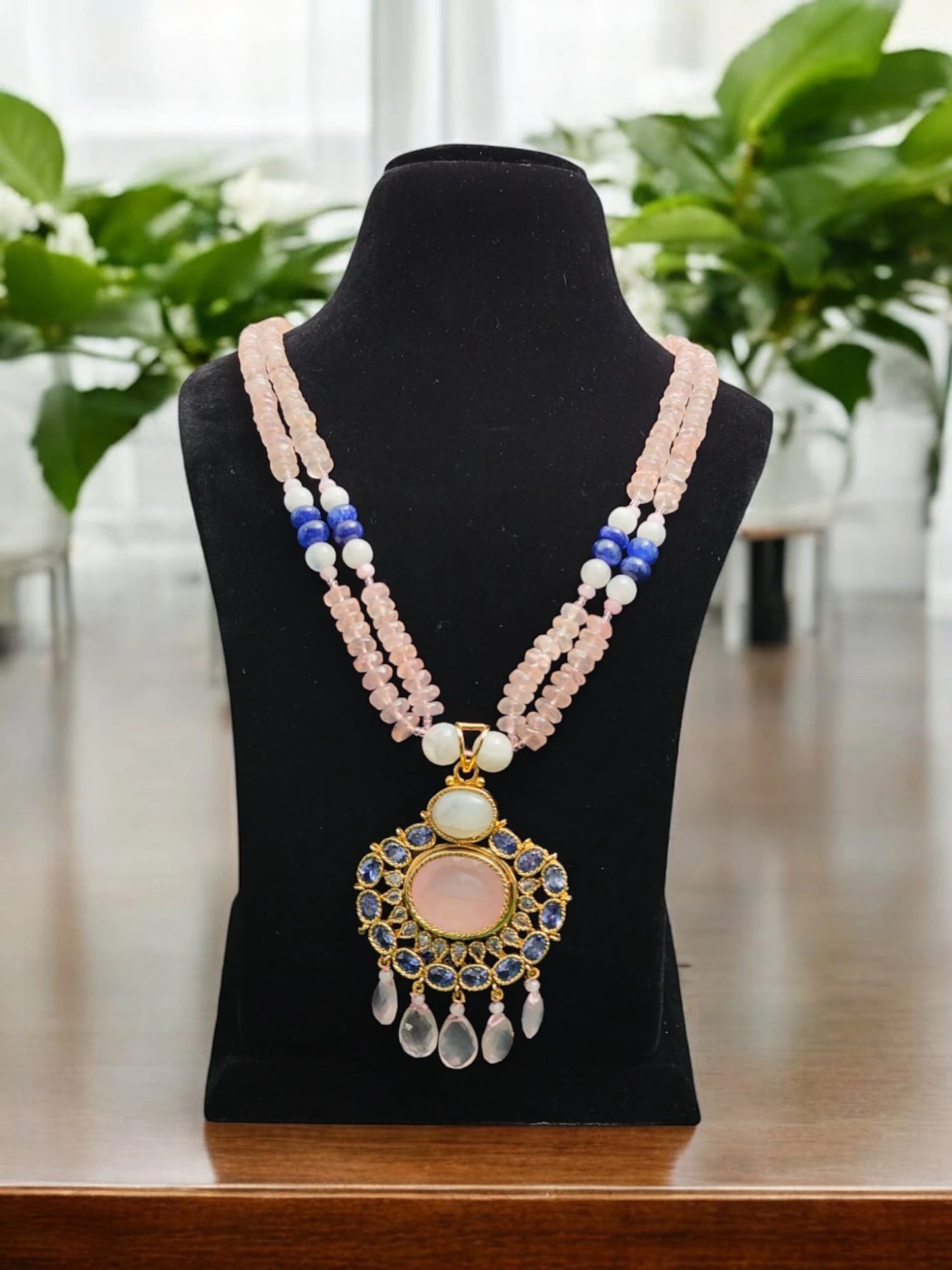 Saanvi Semi-Pr. Navratan Necklace