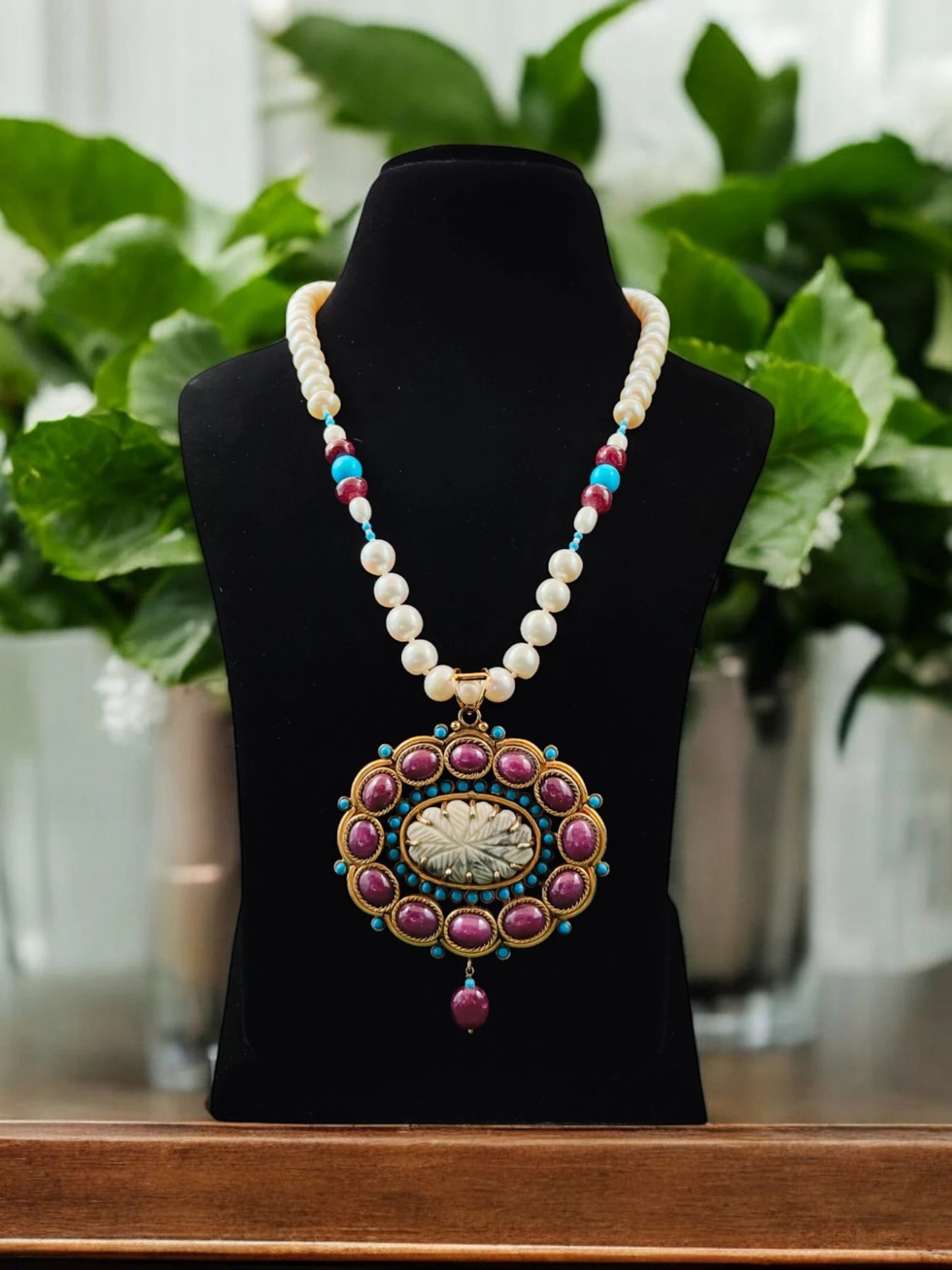 Trisha Semi-Pr. Navratan Necklace