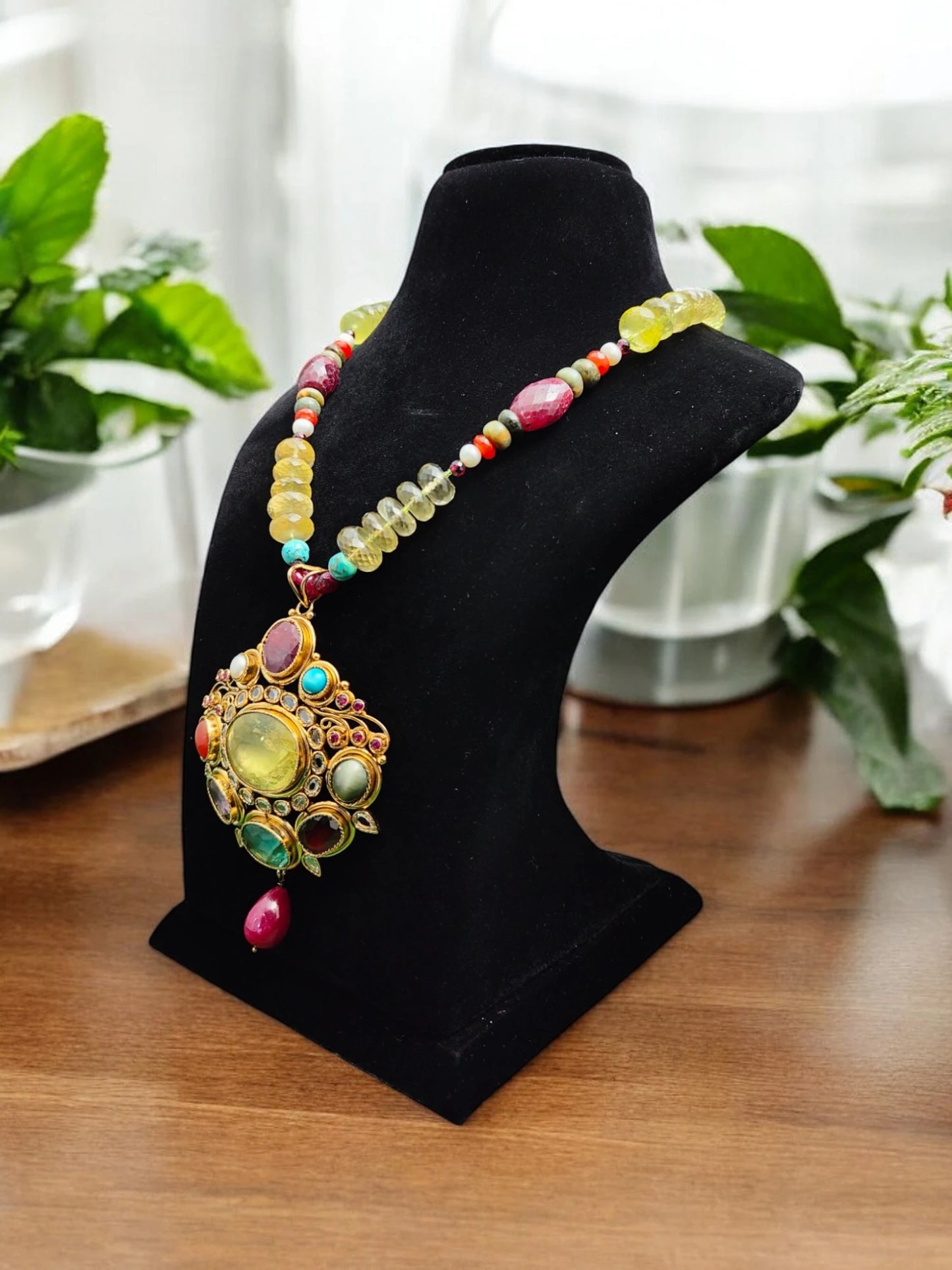 Kaashvi Semi-Pr. Navratan Necklace