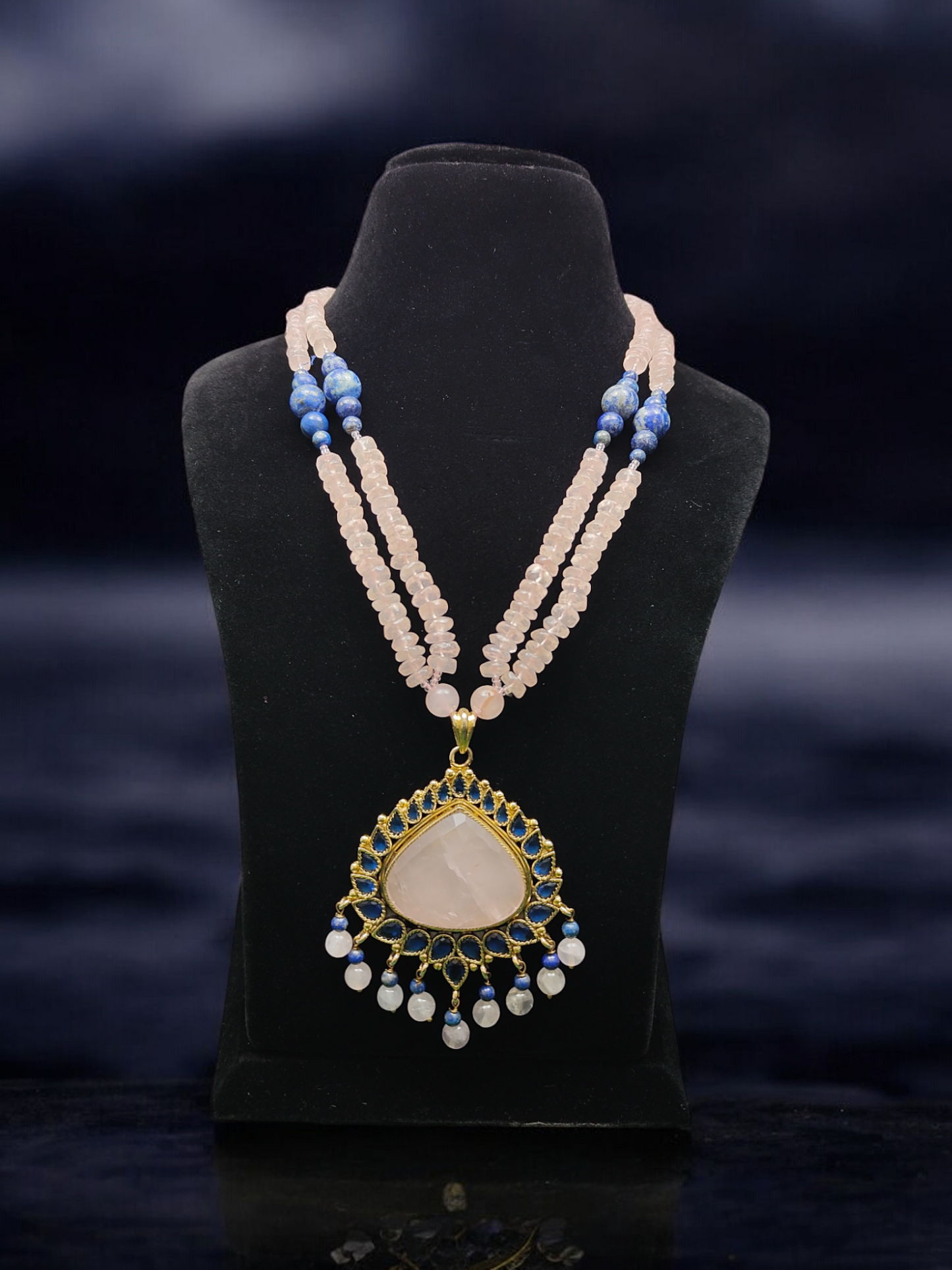 Kiran Semi-Pr. Navratan Necklace