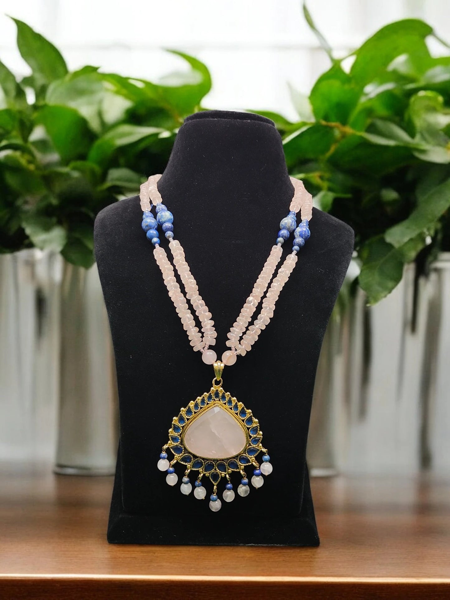 Kiran Semi-Pr. Navratan Necklace