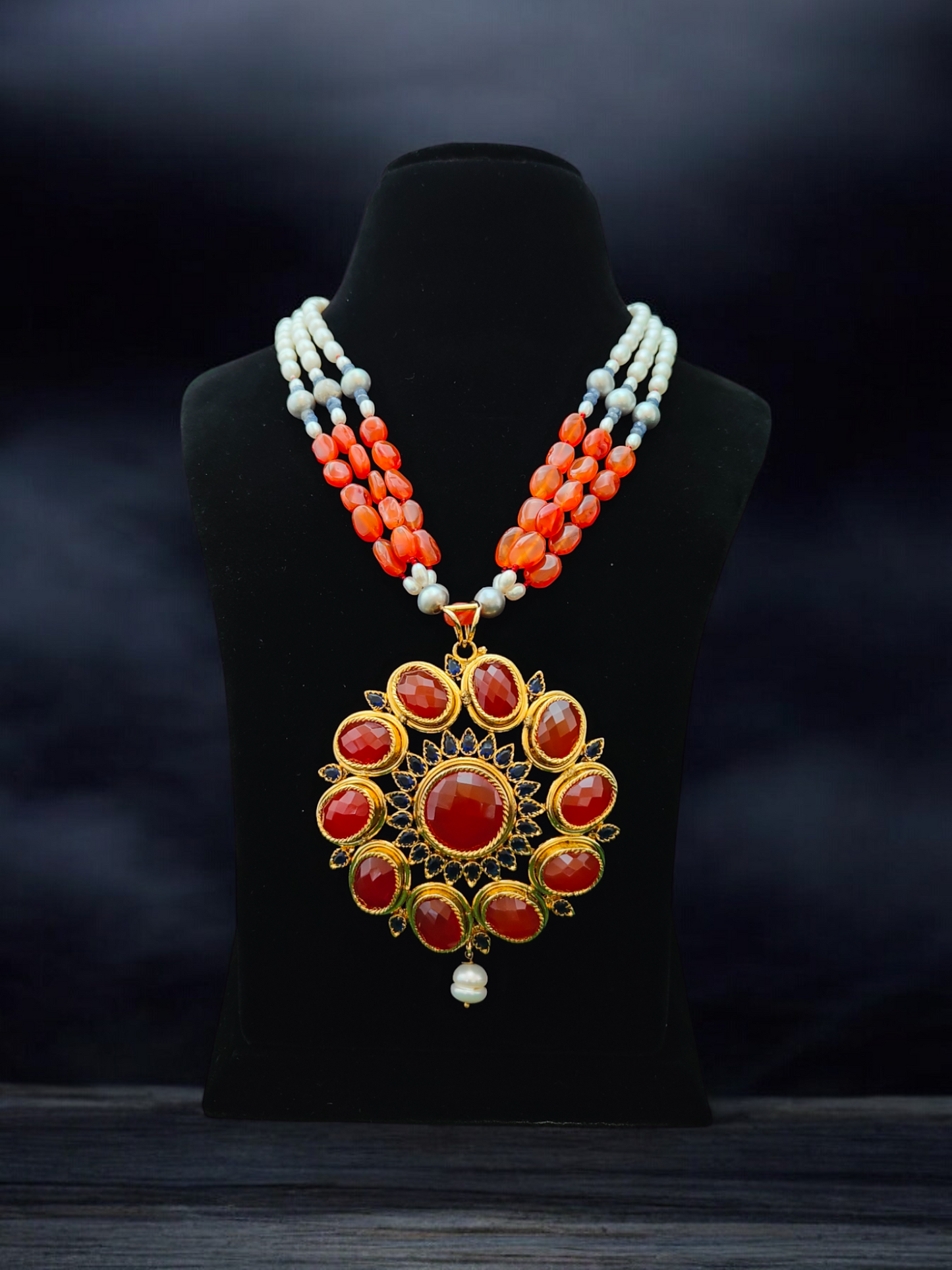 Sakshi Semi-Pr. Navratan Necklace