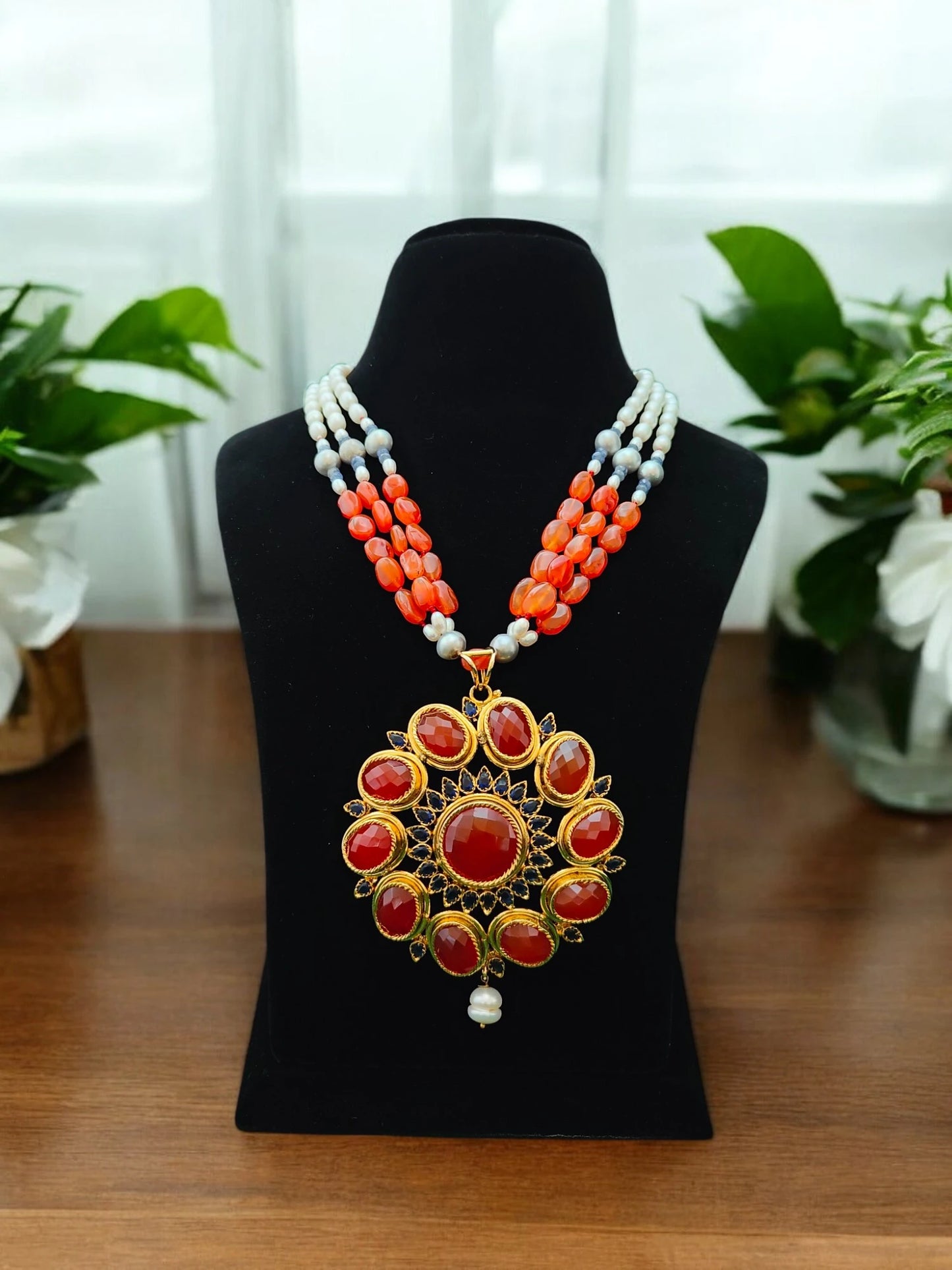 Sakshi Semi-Pr. Navratan Necklace