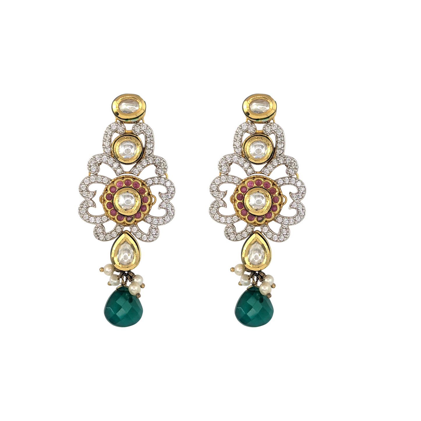 Shreya Kundan Pendent Set