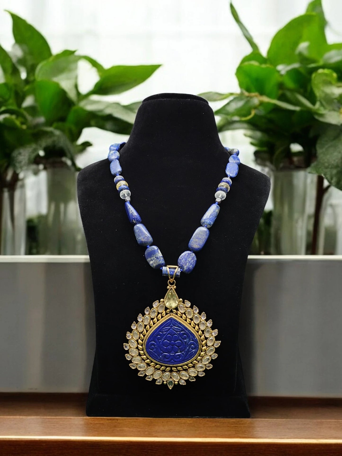 Trupti Semi-Pr. Navratan Necklace