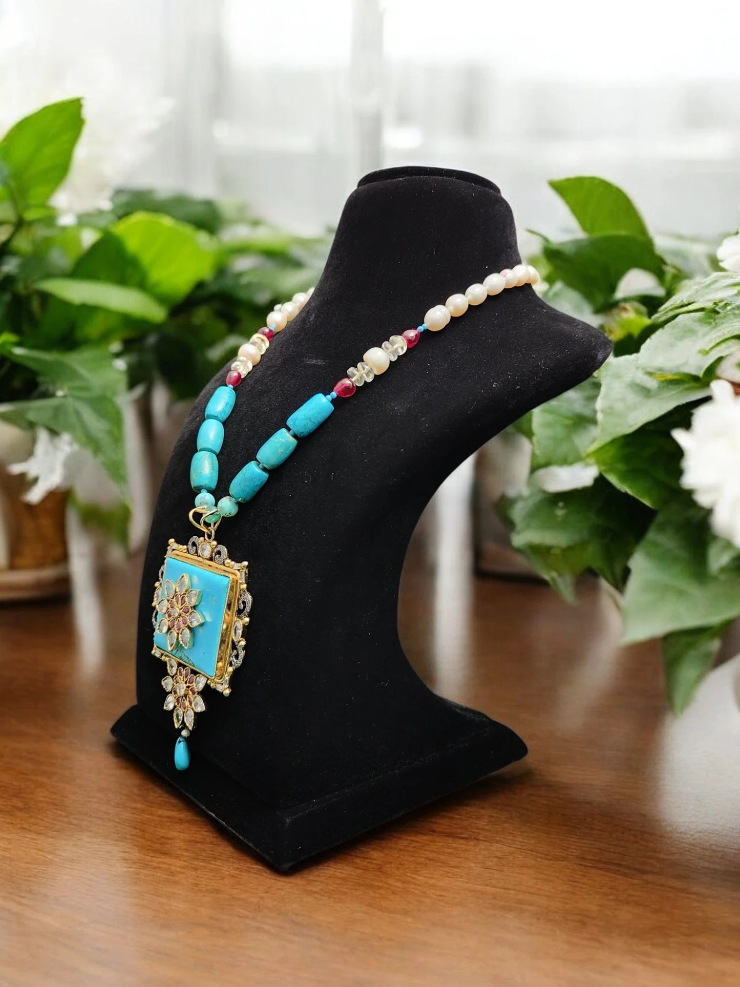 Bhavika Semi-Pr. Navratan Necklace