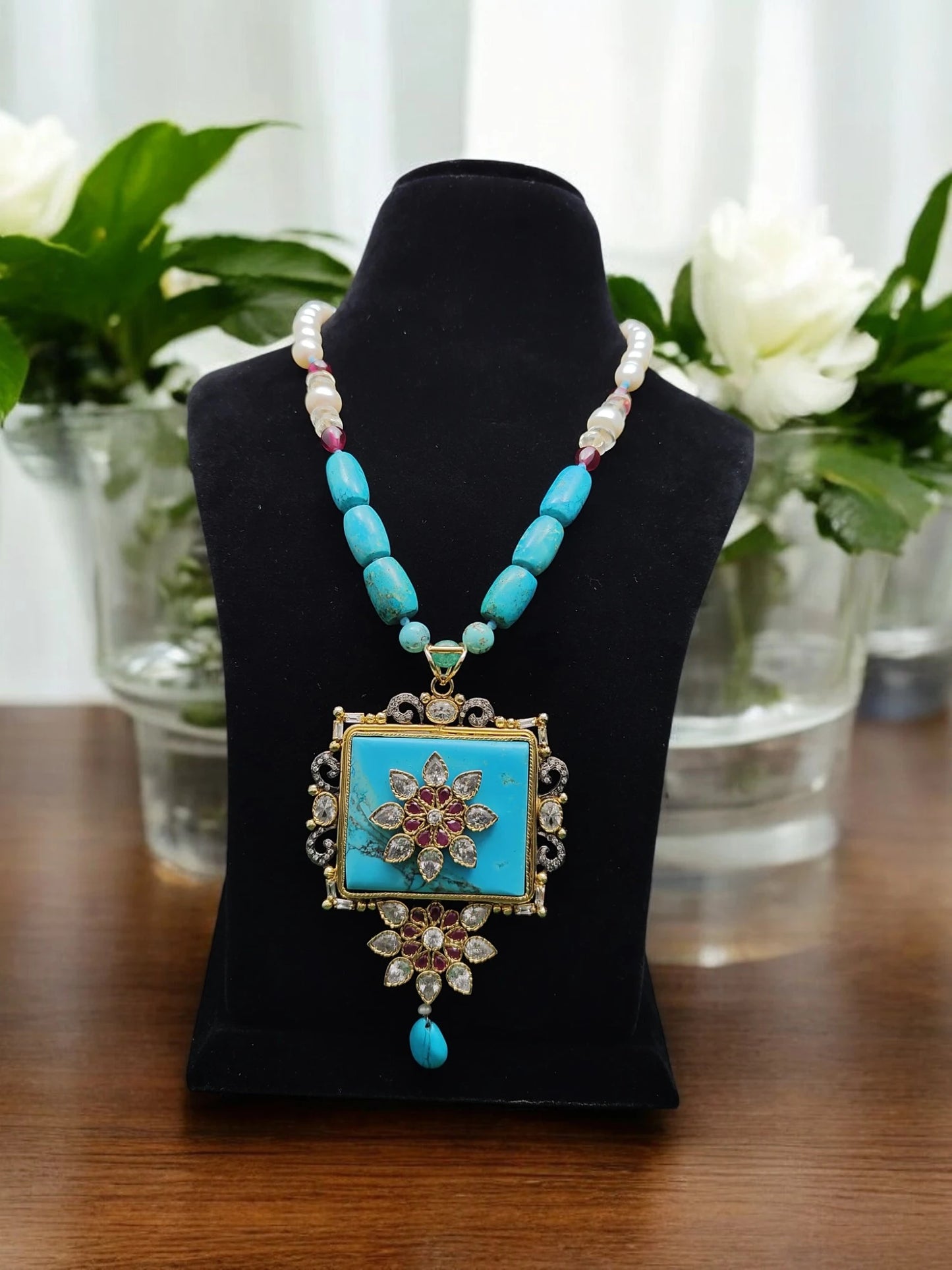 Bhavika Semi-Pr. Navratan Necklace