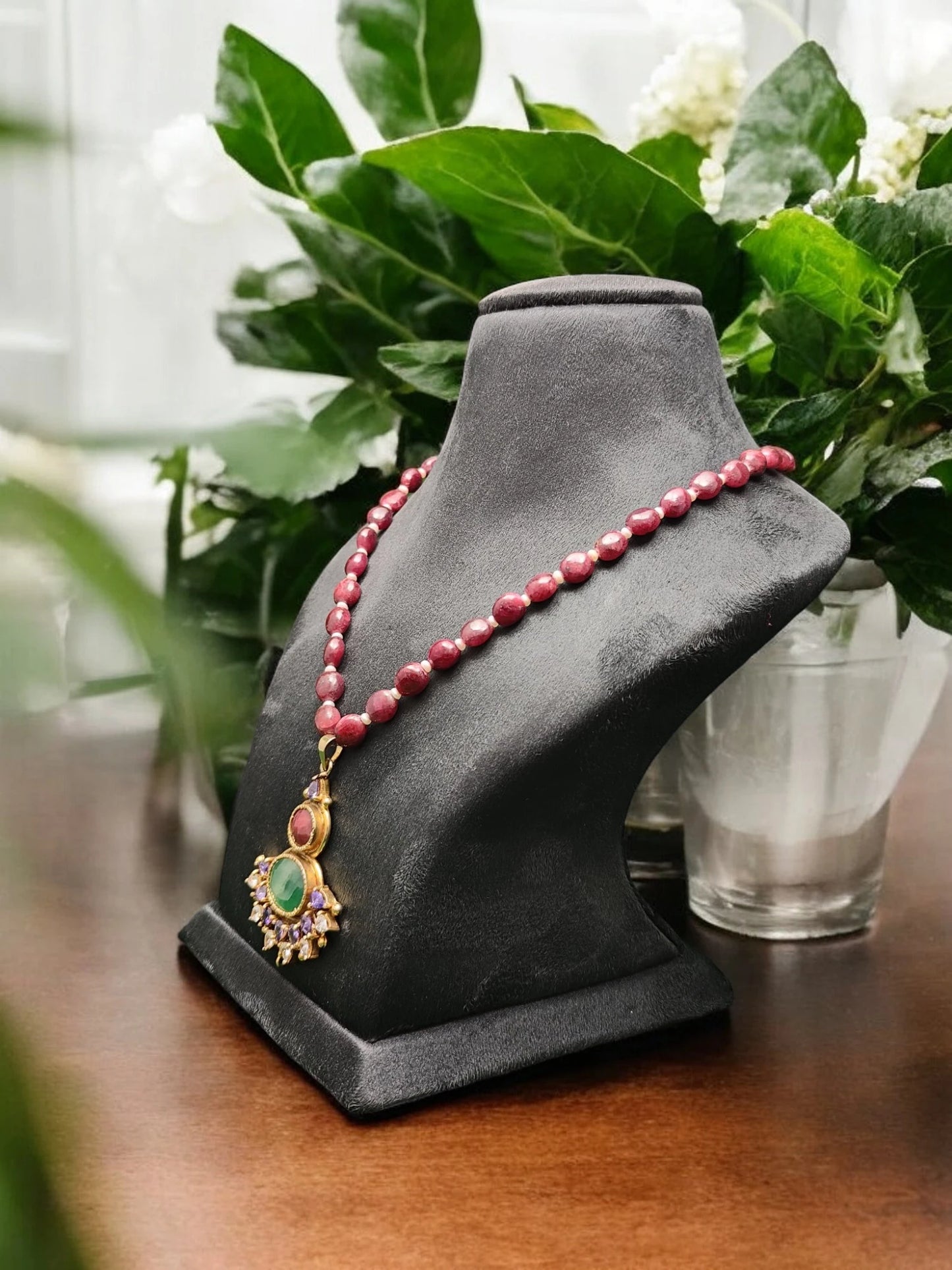 Urmi Semi-Pr. Navratan Necklace