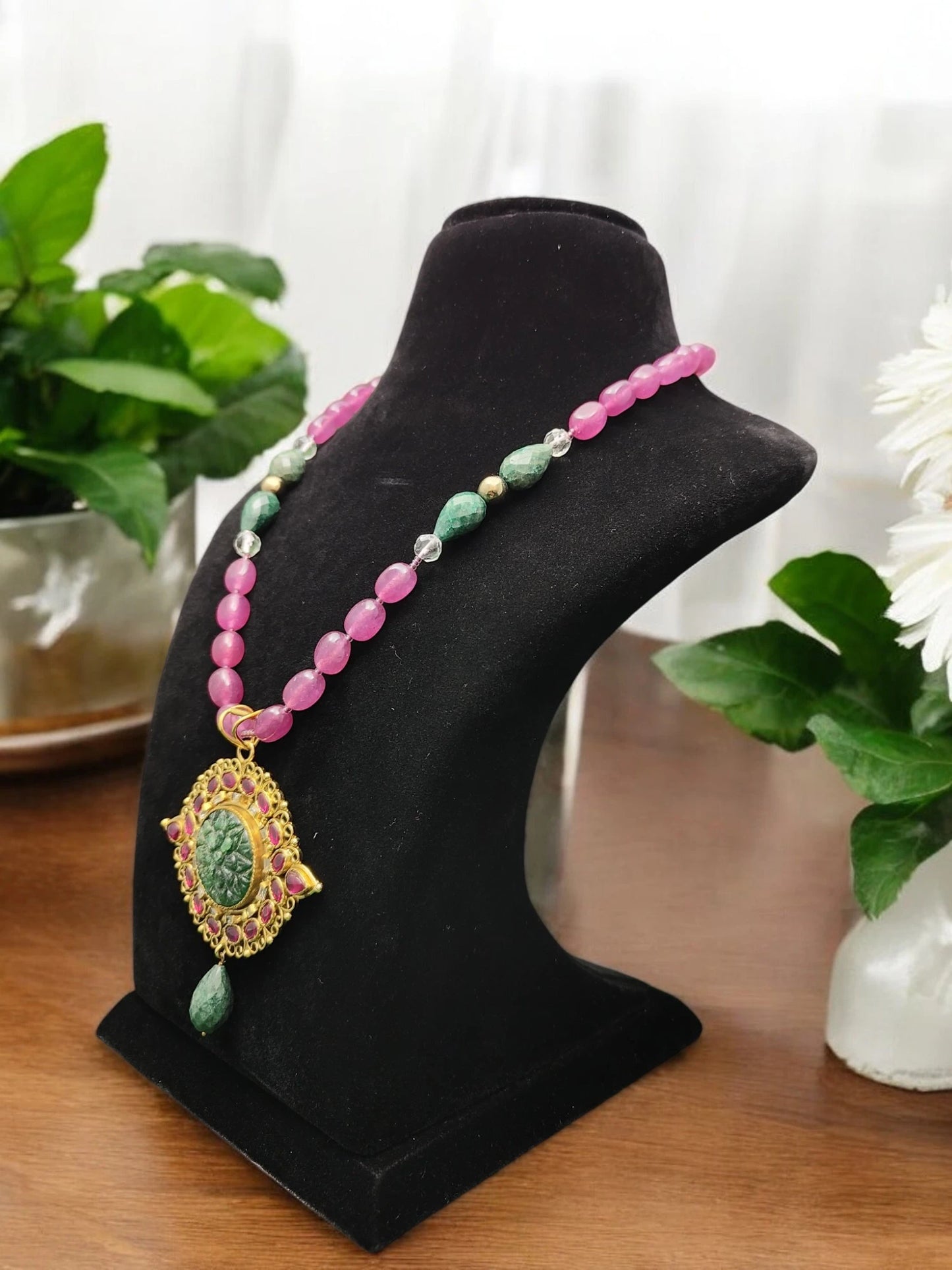 Nandini Semi-Pr. Navratan Necklace